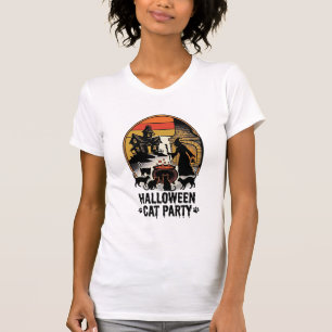 Camiseta Festa de Gatos de Halloween Design de Gatos de Bru