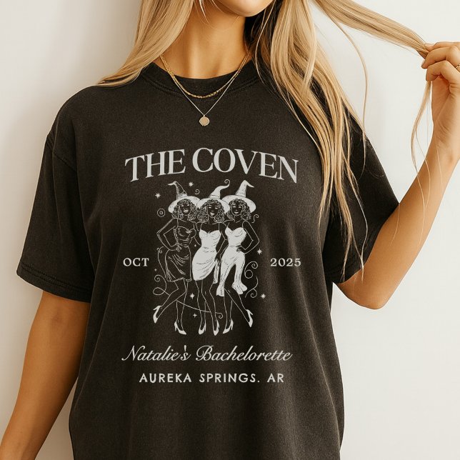 Camiseta Festa de Halloween de Bachelorette de Gótico Perso (Criador carregado)