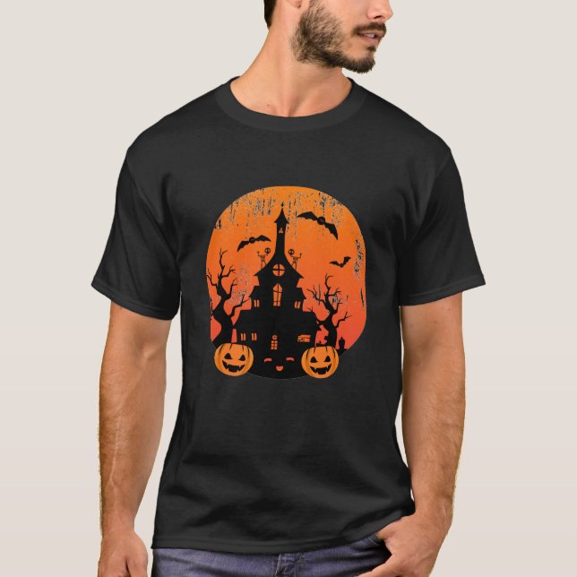 Camiseta Festa de Halloween de Halloween Feliz Vetor (Frente)