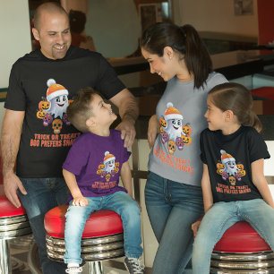 Camiseta Festa de Halloween de Trick ou Tratar Boo Engraçad