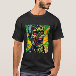 Camiseta Festa de Halloween de Zumbi Assustador