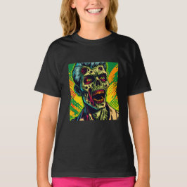 Camiseta Festa de Halloween de Zumbi Assustador