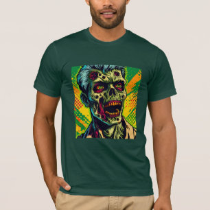 Camiseta Festa de Halloween de Zumbi Assustador