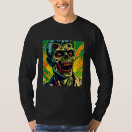 Camiseta Festa de Halloween de Zumbi Assustador