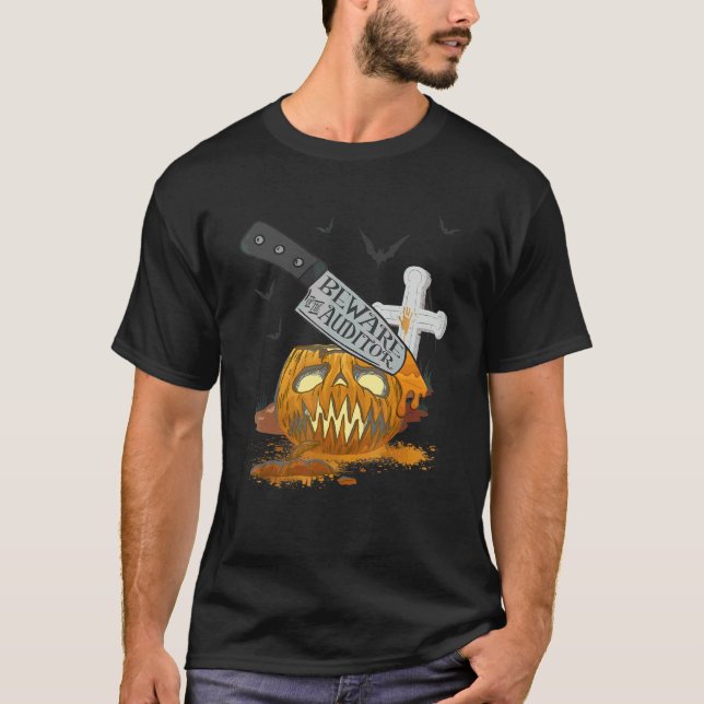 Camiseta Festa de Halloween do Auditor (Frente)