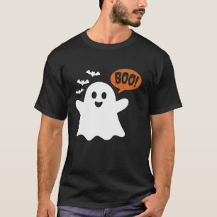Camiseta Festa de Halloween do Fantasma Ghost BOO, Curiosa