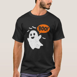 Camiseta Festa de Halloween do Fantasma Ghost BOO, Curiosa