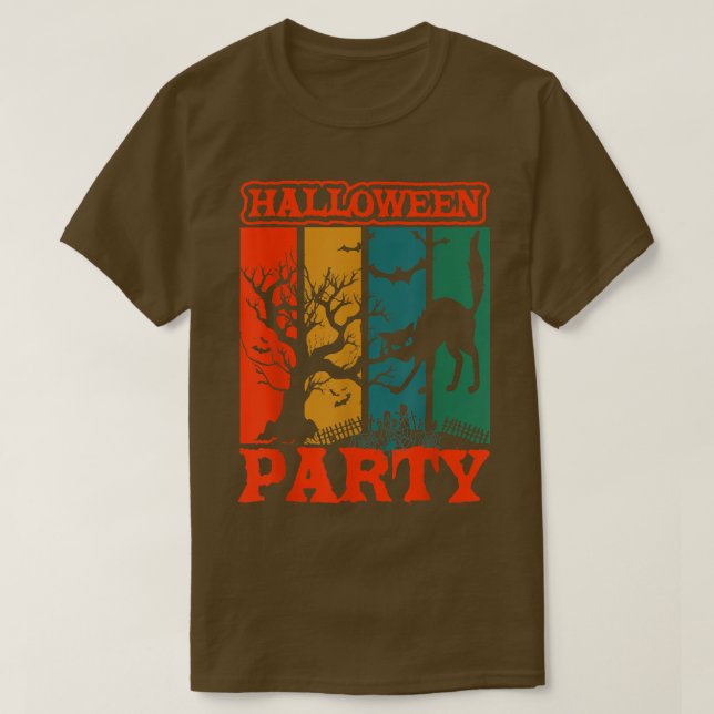 Camiseta Festa de Halloween Engraçado Assustador Design da  (Frente do Design)