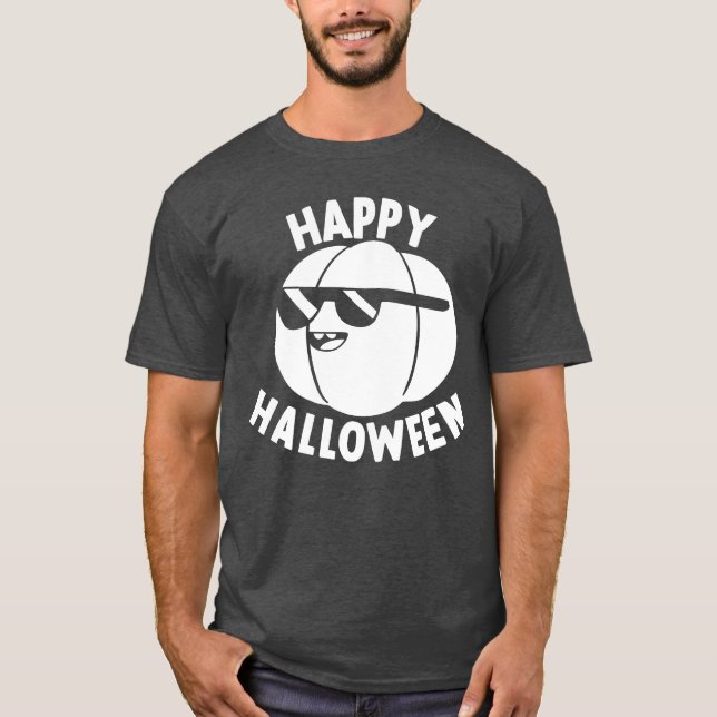 Camiseta Festa de Halloween Feliz, Dia de as Bruxas engraça (Frente)