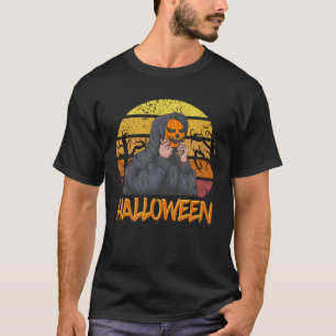 Camiseta Festa de Halloween Feliz Pumpkin Gráfico Plus Tama