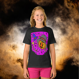 Camiseta Festa de Halloween Jack O'Lantern Bugle Girls