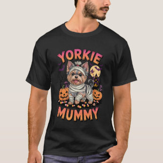 Camiseta Festa de Halloween para Yorkshire Terrier Dono de
