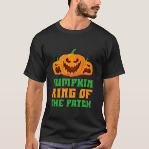 Camiseta Festa de Halloween, rei do PATCH Engraçado Bo