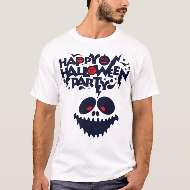 Camiseta Festa de Halloween Spooky (Frente)