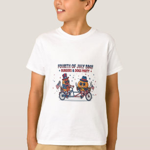 Camiseta Festa de Hambúrgueres e Cachorros Quentes de 4 de