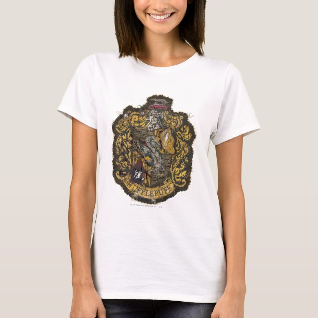 Camiseta Festa de Hufflepuff - Destruída (Frente)