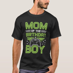 Camiseta Festa De Jogador De Aniversário Mãe Do Garoto De A