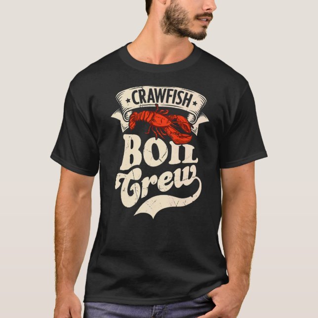 Camiseta Festa de lagostas Fogueira de Crayfish (Frente)