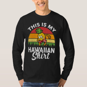 Camiseta Festa De Luau Dabbing Pineapple Este É O Meu Ha