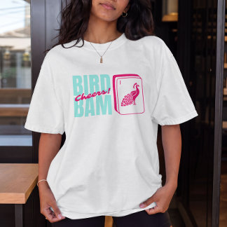 Camiseta Festa de Mahjong Bam Pássaro Aplaudindo