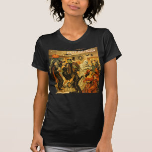 Camiseta Festa de Martini de Halloween dos Anos 50 no Estil