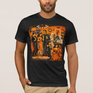Camiseta Festa de Martini de Halloween no Estilo Moderno de