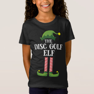 Camiseta Festa de Natal da Família do Elf de Golf do Disco