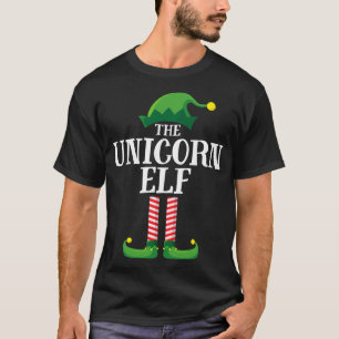 Camiseta Festa de Natal da Família do Unicorn Elf Matching