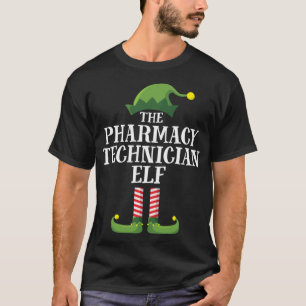 Camiseta Festa de Natal da Família Farmacêutica Tech Elf Ma