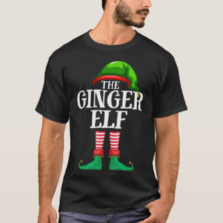 Camiseta Festa de Natal da Família Ginger Elf Matching Paja