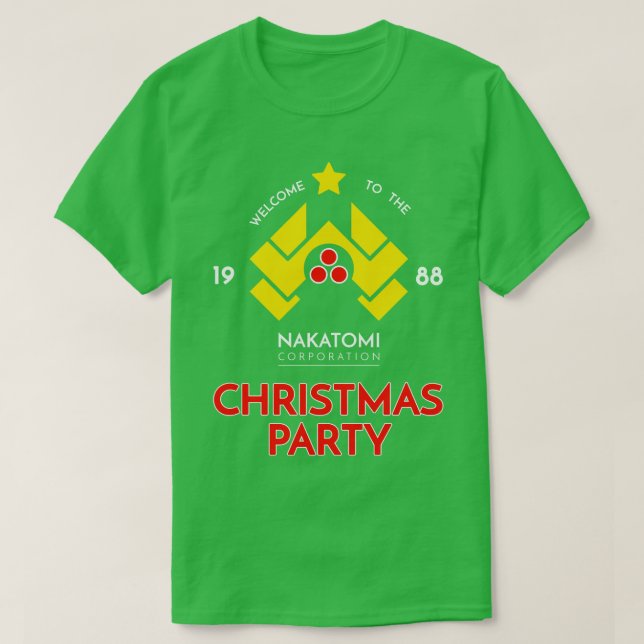 Camiseta Festa de Natal da Nakatomi Corp 1988 T (Frente do Design)