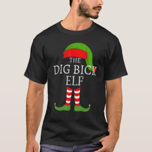 Camiseta Festa de Natal de Grupo de Elfo Adulto Cavar Bick