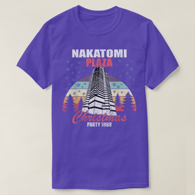 Camiseta Festa de Natal de Nakatomi Plaza 1988 Engraçado Xm (Frente do Design)