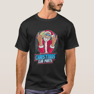 Camiseta Festa de Natal DJ Papai Noel