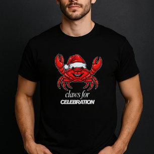 Camiseta Festa de Natal do Caranguejo - Garras para Celebra