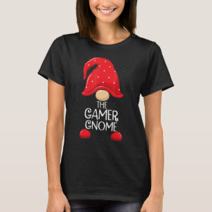 Camiseta Festa de Natal do Gamer Gnomo Matching Family Grou