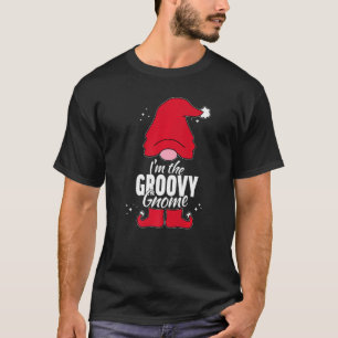 Camiseta Festa de Natal do Groovy Gnomy Matching Family Gro