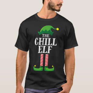 Camiseta Festa de Natal do Grupo Familiar Chill Elf Matchin