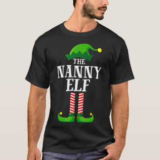 Camiseta Festa de Natal do Grupo Familiar da Nanny Elf Matc