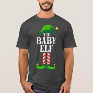Camiseta Festa de Natal do Grupo Familiar do Baby Elf Match