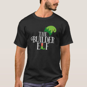 Camiseta Festa de Natal do Grupo Familiar do Elfo Construto