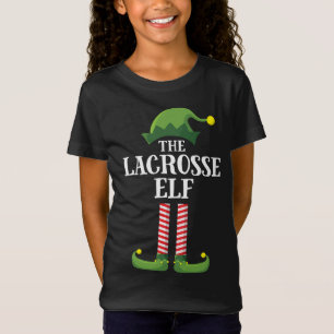 Camiseta Festa de Natal do Grupo Familiar do Lacrosse Elf M