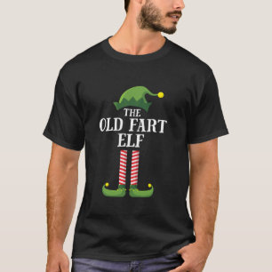 Camiseta Festa de Natal do Grupo Familiar do Velho Fart Elf