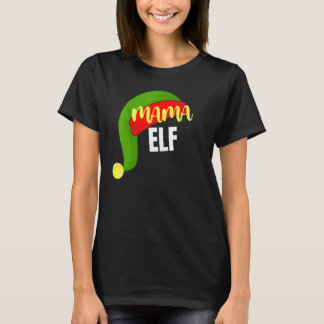 Camiseta Festa de Natal do Grupo Familiar Mama Elf Matching