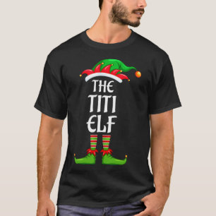 Camiseta Festa de Natal do Grupo Familiar Titi Elf Combinan