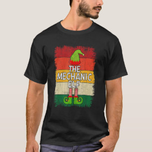 Camiseta Festa de Natal do Grupo Mecânico Elf Matching Grou