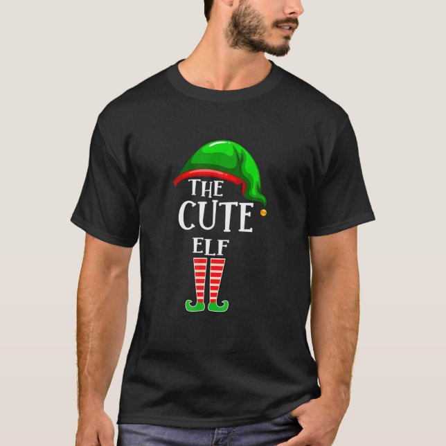 Camiseta Festa De Natal Engraçada Da Família Bonita E Corre (Frente)