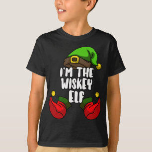 Camiseta Festa de Natal Familiar do Whiskey Elf Matching Pa