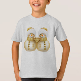 Camiseta Festa de Natal Feriado de inverno Snowman