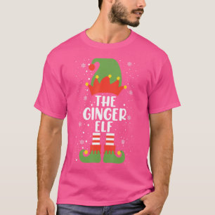Camiseta Festa de Natal Ginger Elf Correspondendo à Família